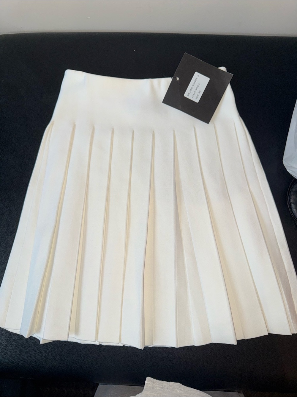 Aleeza Paris White Pleated 21 inch Skirt - Women's Classic Tennis Style
